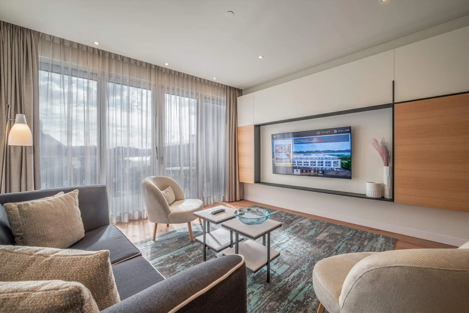 شقق فاخرة بإطلالة خلابة على أفق المدينة