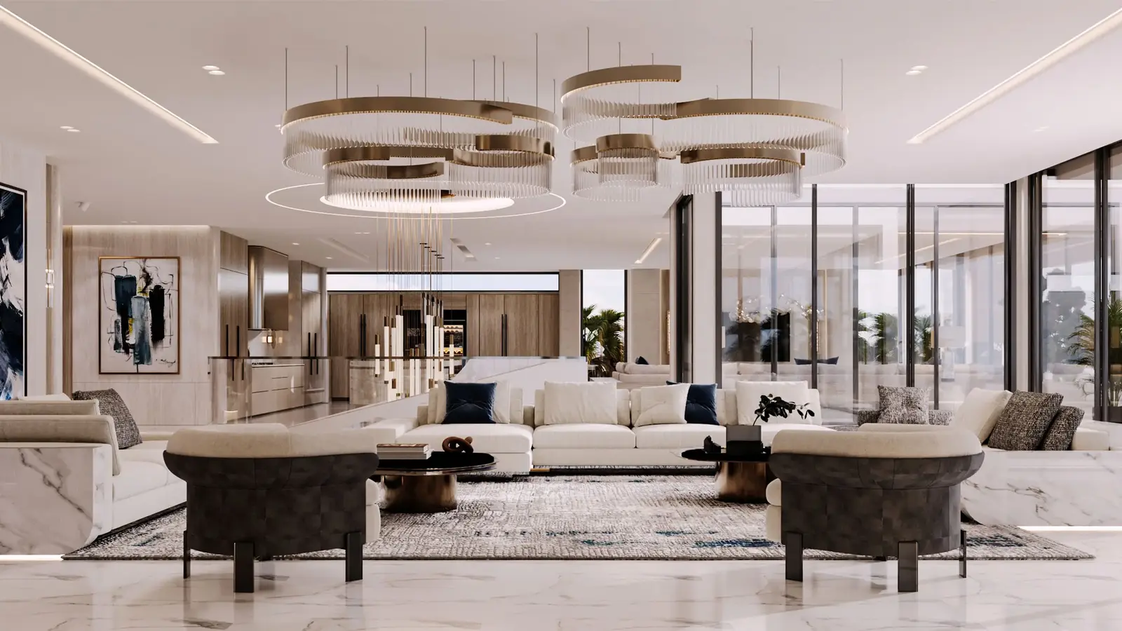 فيلا بتصميم عصري مع مساحات داخلية رحبة