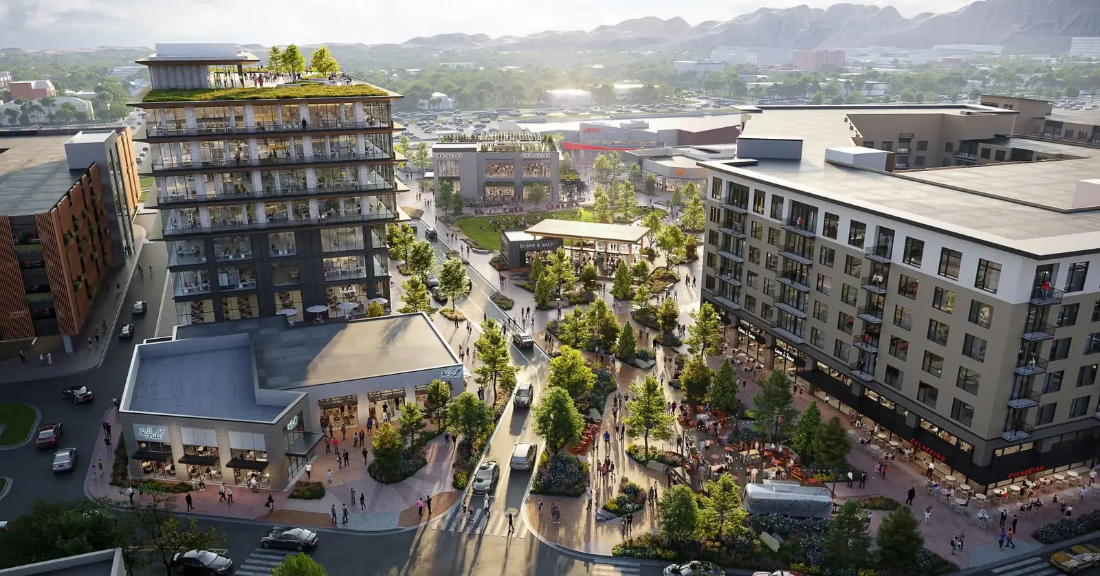 ملكية مركز تسوق متعدد الاستخدامات مع وحدات سكنية