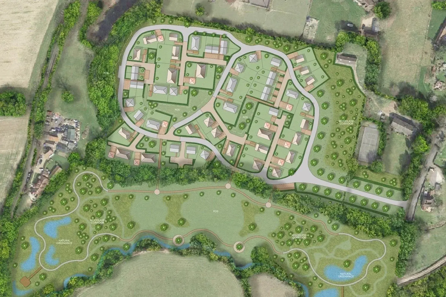 أرض تطوير زراعية مع خطط معتمدة جاهزة