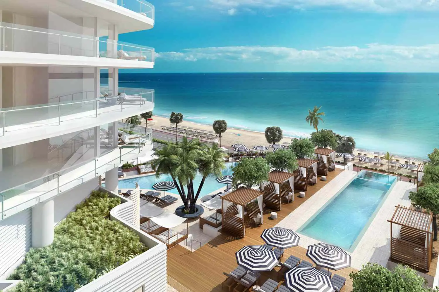 Okyanus Manzaralı Lüks Kumlu Kıyı Oteli