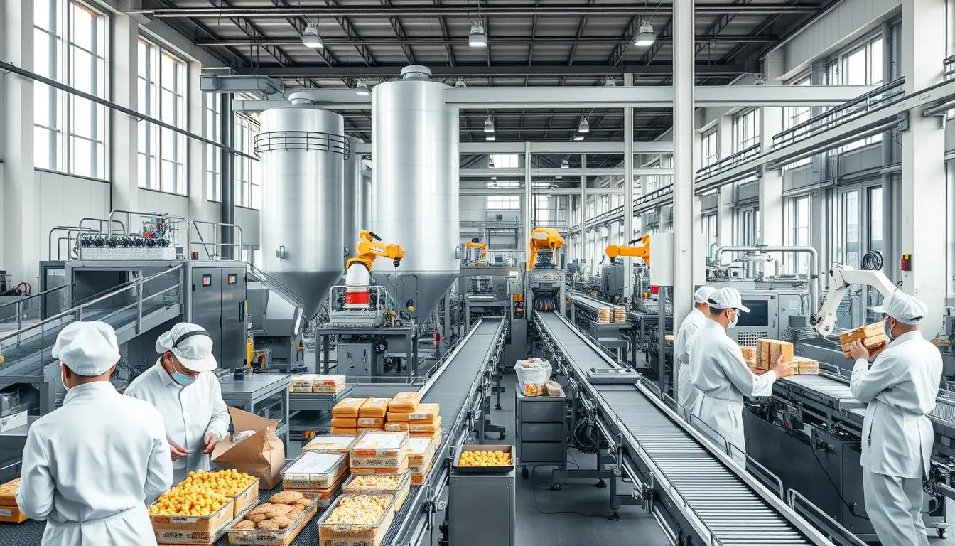 Dağıtım Merkezi ile Verimli Gıda İşleme Fabrikası