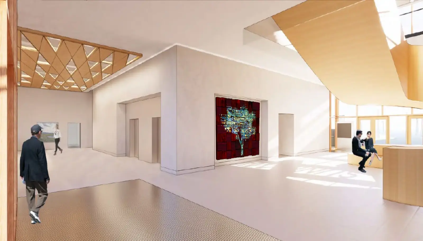 مركز مدني مبتكر مع مساحات خضراء ومرافق ترفيهية